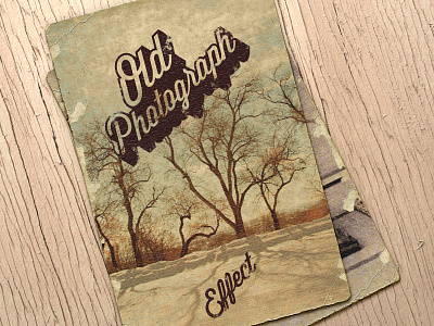 PSD Retro Old Photograph Effect effect old photograph retro