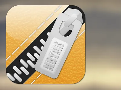 MbyMe v2.0 Icon ios ios icon leather zip zipper