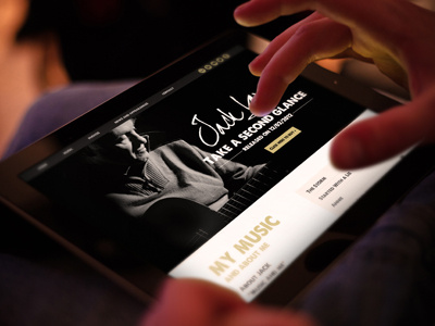 Responsive Singer Website one page responsive signer songwriter website