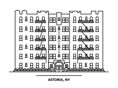 Astoria NY apartment building astoria black ny shrubs white