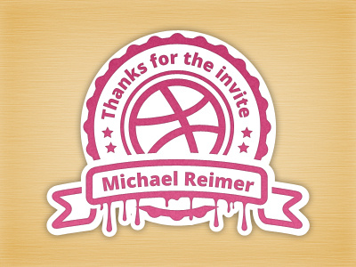 Thanks for the invite basketball designer dribbble invite new thanks user