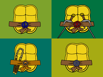 Heroes In A Half Shell adobe ideas illustration illustrator photoshop tmnt