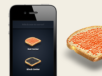 Caviar App caviar icon iphone mobile app