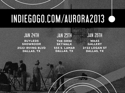 Aurora Launch Poster Progress event flyer launch poster rocket space