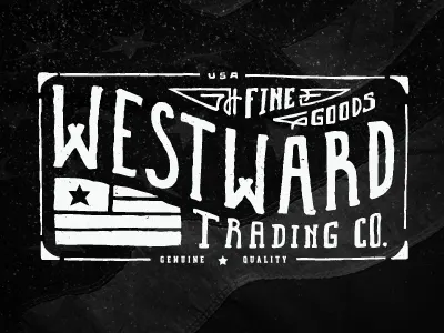 Westward Trading Co. drawn hand illustration illustrator lettering type typography vector west westward