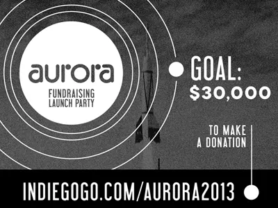 Aurora Launch Poster Progress event flyer launch nasa party poster space