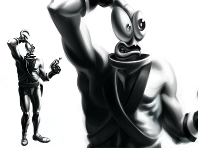 Earthworm Jim Painting art digital earthworm game illustration jim mascot painting