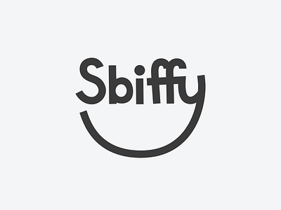 Early rendered sketch branding id logo sbiffy smile