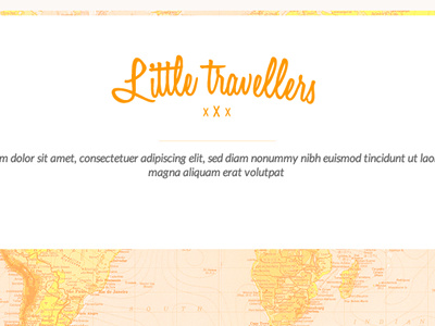 Little Travellers design identity logo map template webdesign