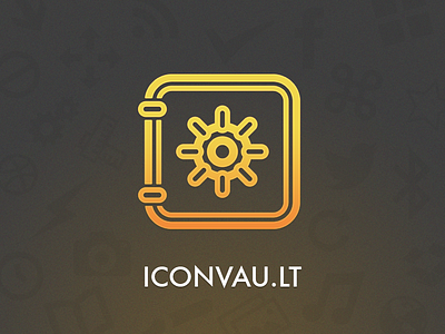 Iconvault branding iconfonts icons logo