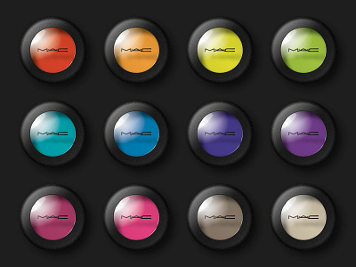Mac Cosmetics Illustration colorful cosmetics dark eye shadow florian grunt illustration illustrator mac mac cosmetics make up
