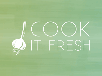 Cook it Fresh food blog fresh green logo wordpress