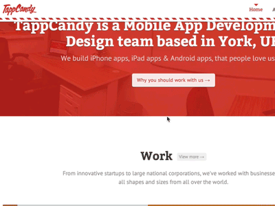 [animated] Navigation - tappcandy.com v2 animated navigation portfolio website