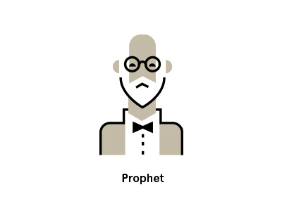 Prophet 2 color beard communist geometric holy holy man illustration man mormon priest prophet religious wise