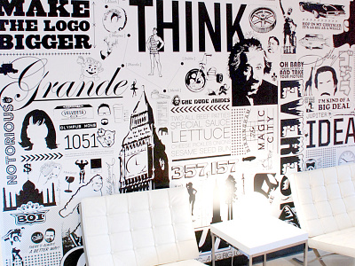 The Big Wall big collage environental environmental vector wall wall decal