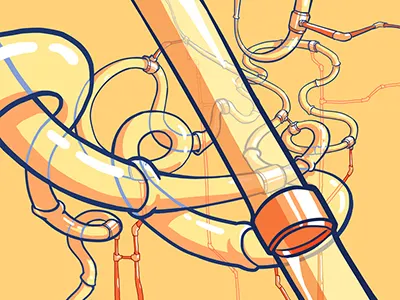 Damaged Background 3 background damaged dr. seuss liz miele pipe robot superjail tube web series yellow