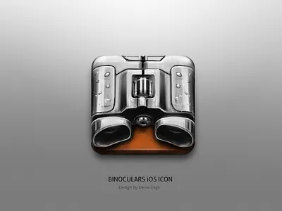 Binoculars iOS Icon Sketch binoculars drawing focus icon icons illustration ios sketch wood