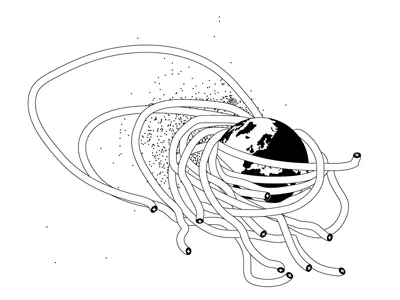 the crisis has passed! crisis earth hypermanifest illustration minimalistic vector