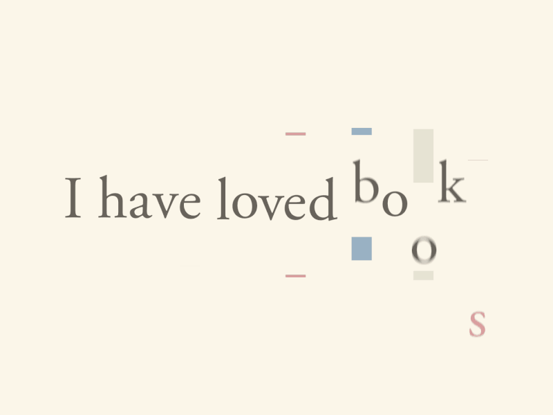 ♥ Books - animation after animation books effect garamond gif typography