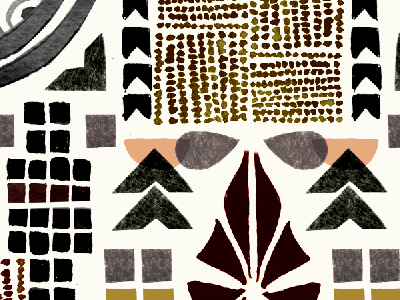 art deco inspired artwork art deco collage design geometric illustration paint painted pattern