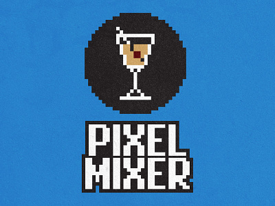 Pixel Mixer 01 beverage cherry cocktail designer drink glass meetup pixel startup