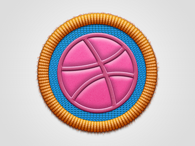 Icon Dribbble woolen