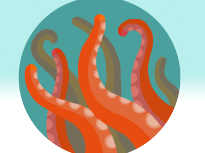 Octopus Badge illustrator