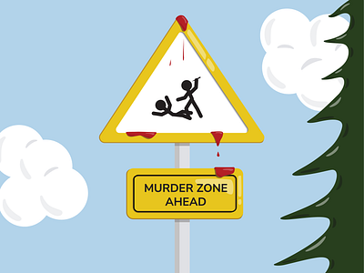 Murder Zone graphic design illustration illustrator