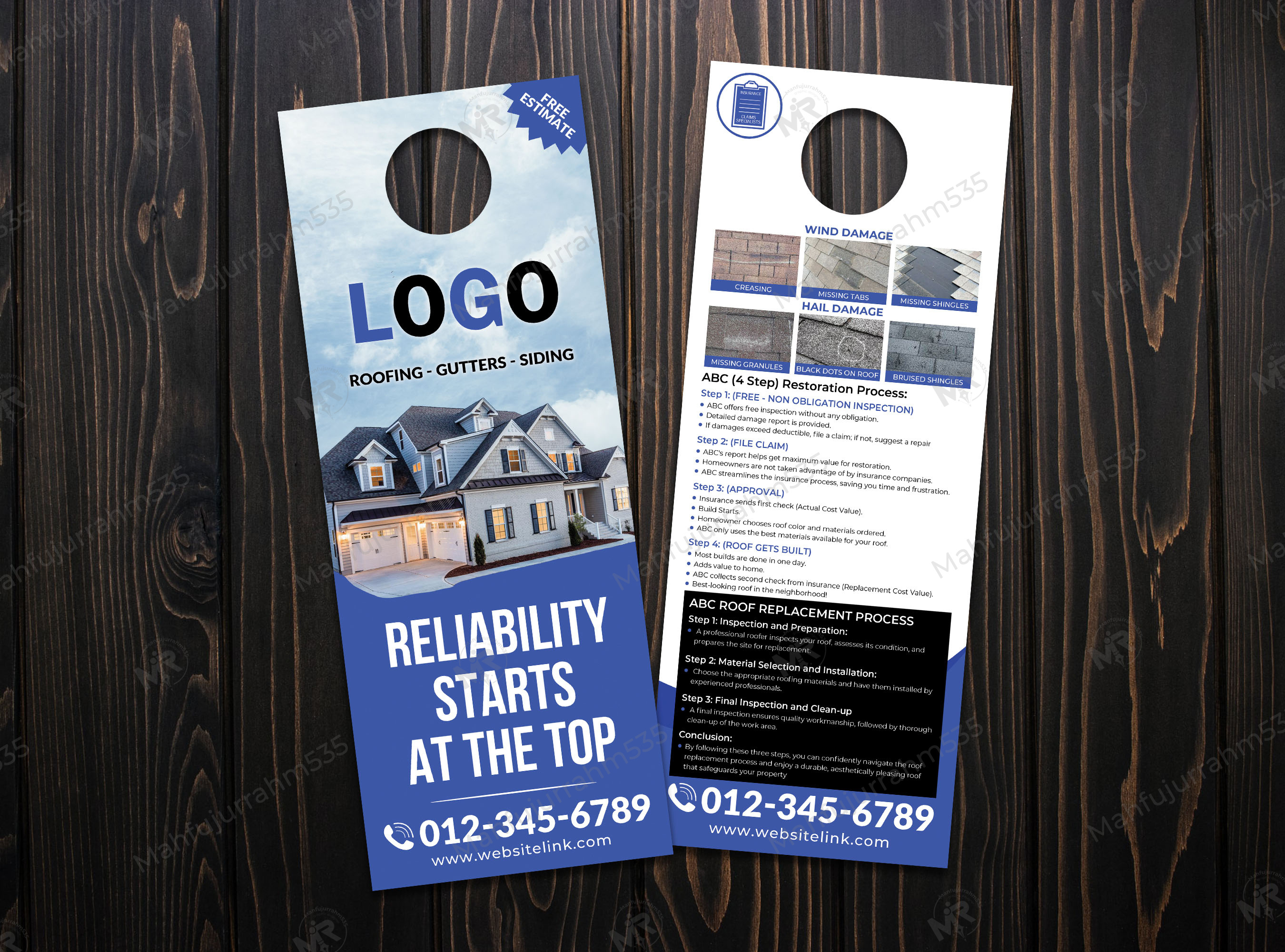 Example of I Will Create A Door Hanger Design