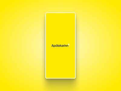 Mobile app | Apótekarinn apothecary branding design health iceland identification medicine mobile mobile app mobile ui ui user interface webshop yellow