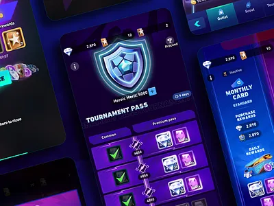 AFK Football Overview design game graphic design illustration mobile ui ux