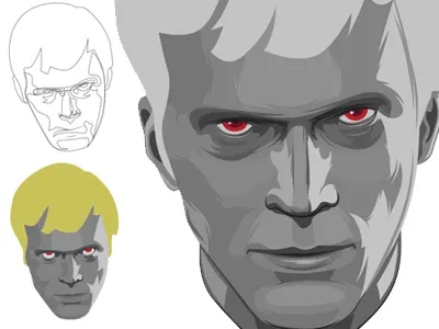 Gangster No.1 - faces of Bettany classic gangster no.1 movie paul bettany poster remake