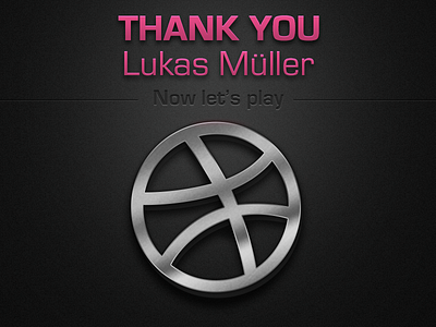 Thanks Lukas debut dribbble first shot metal romania thank you thanks