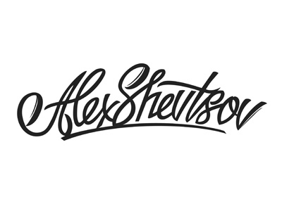 Shevtsov Logo hand lettering letter lettering logo logotype