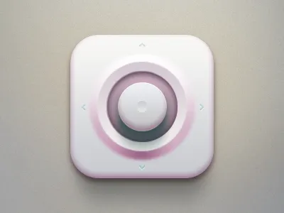 Joystick Icon button circle control game icon joystick light