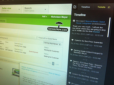 Sticky Timeline activity timeline