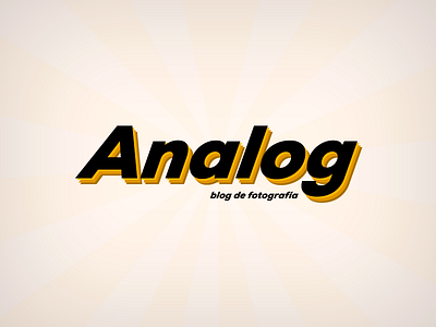 Analog analog blog logo mononelo photography