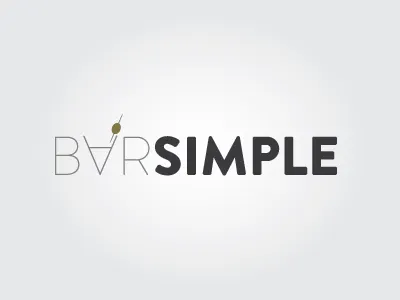 Bar Simple Logo bar branding brandon grotesque cocktail identity logo minimal