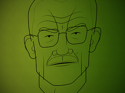 WW breaking bad characature heisenburg illustration portrait vector walter white