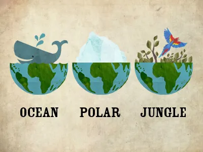 Then There Were None Website Icons animals collage globe icons website design wildlife