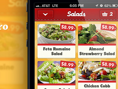 Bistro App app bistro food ios iphone menu order restaurant salad