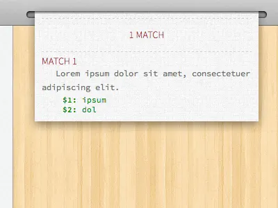 Match(es) regex tools