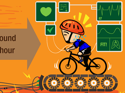 Cycling Treadmill bike cycling electricity exercise fit power treadmill