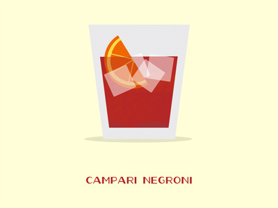 How to Drink campari cocktail drink illustration
