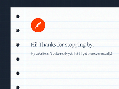 Start coming soon notebook paper