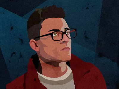 CD Cover Illustration artist cd colors cover drawing face fashion features ghetto glasses hair hip hop illustration makoyed man rough shades texture vadim vadimages