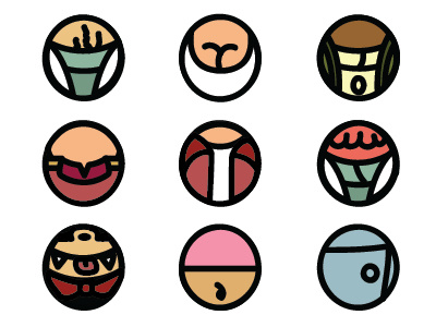 ILLUSTRATION | A Minimal Tribute circles design futurama icons illustration illustrator television tv vector