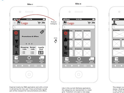 eGrocery mobile site e grocery mobile website msite recipe lists shopping lists simplicity