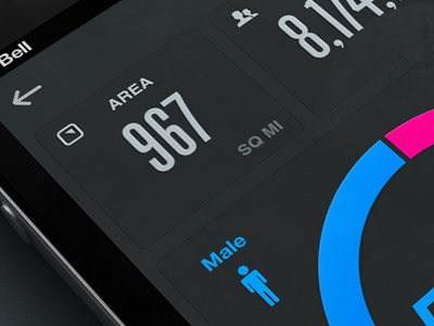 Data app design interface mobile rally interactive ui ux