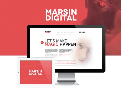 Marsin Digital fashion model photography portfolio webdesign
